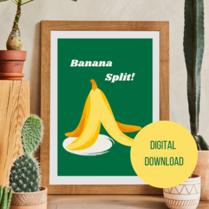 affiche murale banana